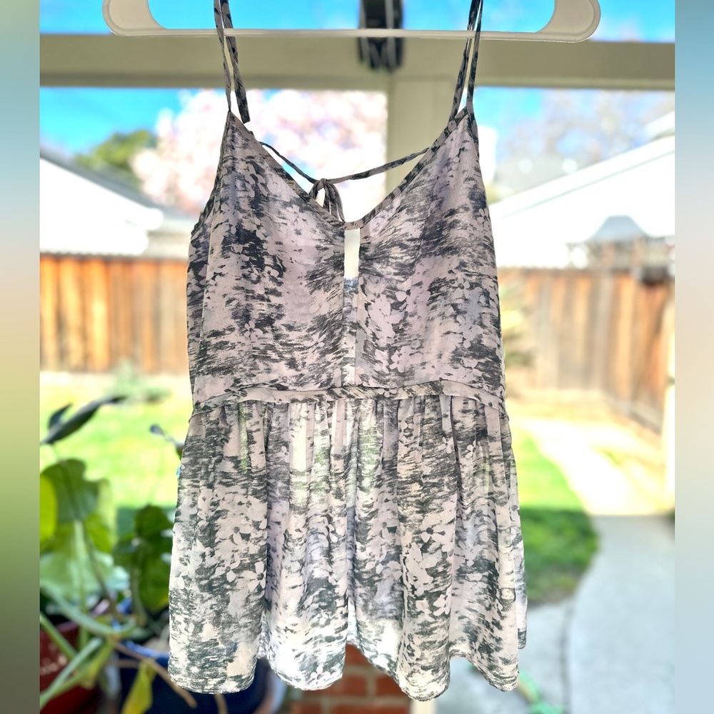 Kimchi Blue Top (Size Small) Sheer Floral